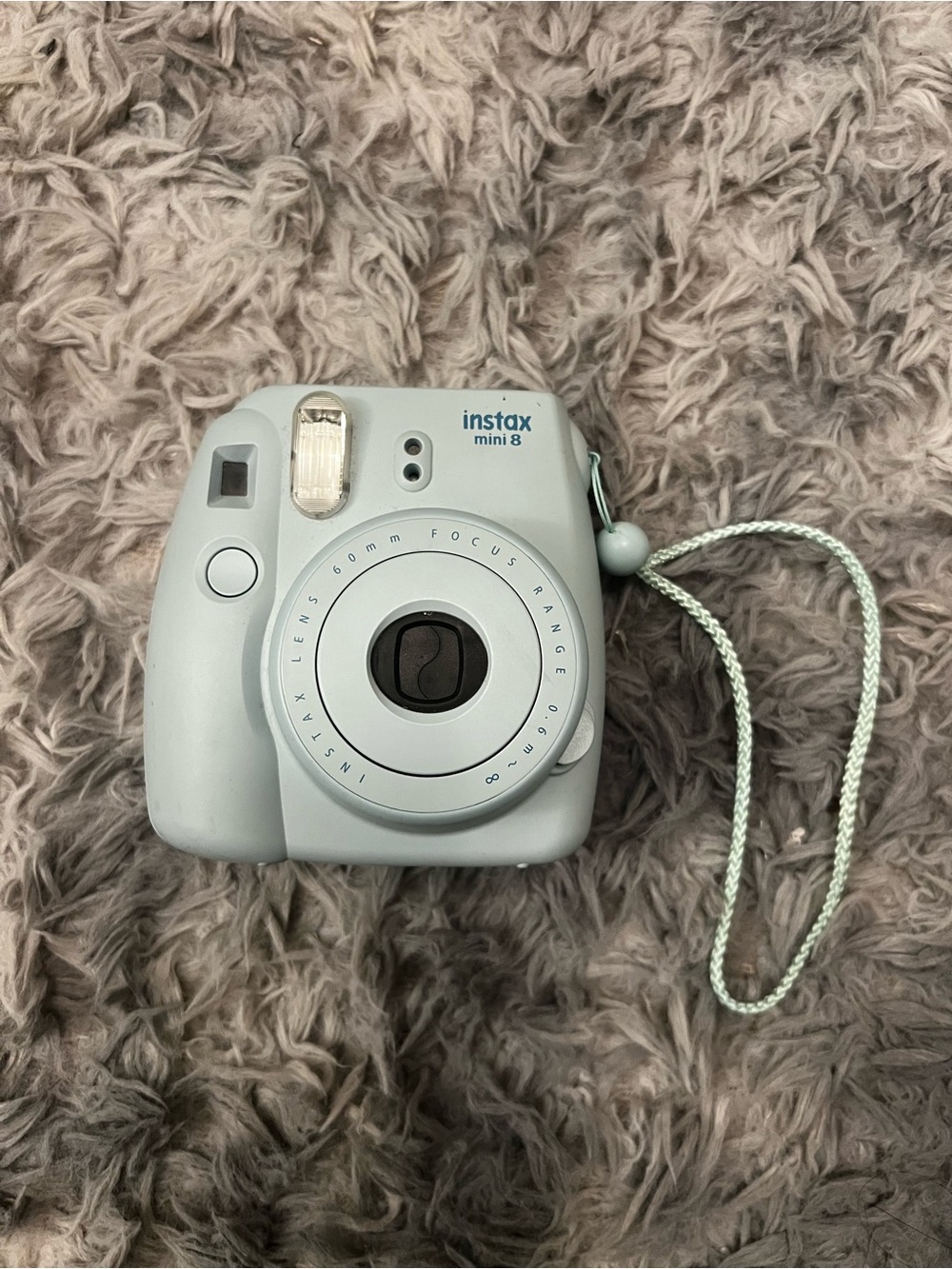 Fujifilm instax mini 8 Instant Camera - Light Blue with Wrist Strap
